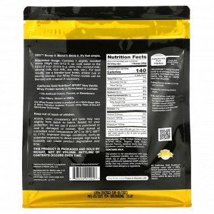 California Gold Nutrition, Изолят сывороточного протеина с ванильным вкусом, 907 г (2 фунта)