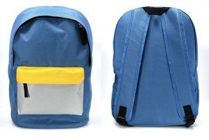 Рюкзак молодежный "STREET BASIC" 38х28х15 см голубой РЮК38КР-ГЖ Creativiki {Китай}