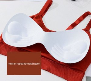 Топ женский цвет темно-терракотовый