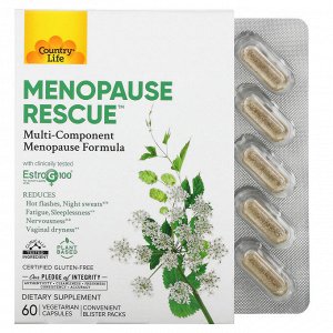 Country Life, Menopause Rescue, 60 вегетарианских капсул