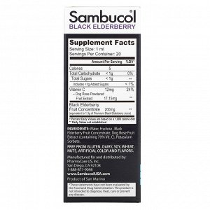 Sambucol, Черная бузина, капли для детей от 6 месяцев, 20 мл (0,68 жидк. Унции)