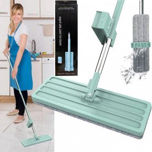 Швабра универсальная с самоотжимом hand-free wash flat mop lazy drag