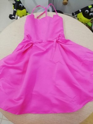 Платье нарядное (140, розовый)