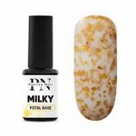 POTAL Milky base каучуковая молочная база с золотой поталью
