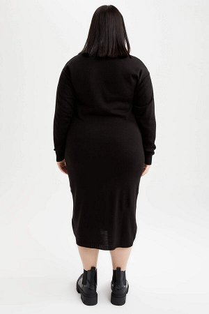 Платья Материал Размеры модели: рост: 1,74 грудь: 112 талия: 90 бедра: 122  Надет размер: 3XL  Акрил 100%