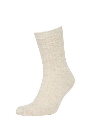 DEFACTO Женские хлопковые носки из 3 пар длинных