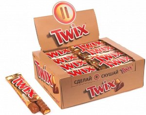 Шоколадный батончик Twix, 40 шт по 55 г