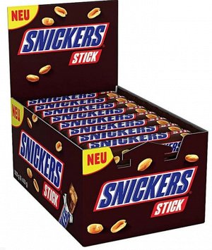 Шоколадный батончик Snickers Stick, 32 шт по 20 г