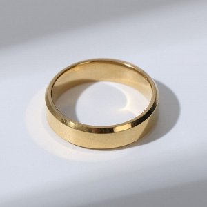 Кольцо "Массив" глянец, цвет золото, размер в ассортименте