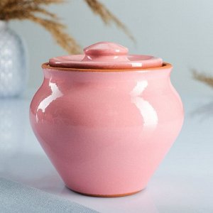 Набор "Вятская керамика Трио" 0,5лх3шт + ухват, розовый