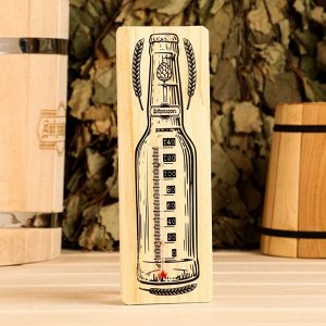 Добропаровъ Термометр спиртовой &quot;Бутылка&quot;, деревянный 140 С