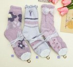 Носки женские теплые из кораллового  флиса/1 пара