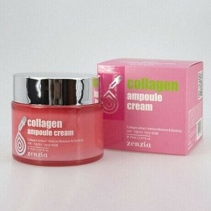 030386 "Jigott" Zenia Collagen Ampoule Cream Ампульный крем для лица с коллагеном 70 мл 1/100
