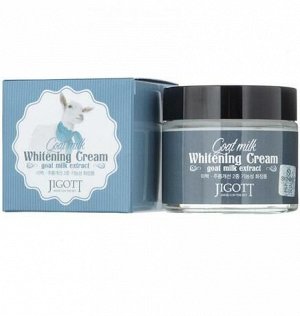 Jigott/ Goat Milk Whitening Cream Выравнивающий тон кожи крем для лица с козьим молоком 70 мл 1/100