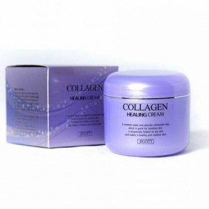 Jigott/ Collagen Healing Cream Ночной питательный коллагеновый крем для лица  100 мл 1/100