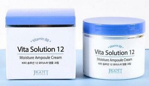 280696 "Jigott" Vita Solution 12 Moisture Ampoule Cream  Увлажняющий ампульный крем  100 мл 1/100