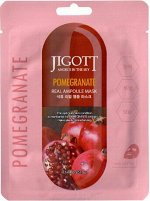 280153 &quot;Jigott&quot; Pomtgranate Real Ampoule Mask Ампульная тканевая маска с экстрактом граната 27 мл 1/600