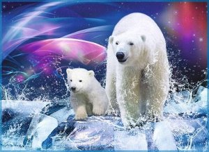 Фотообои Белые медведи 268*196
