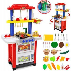 Детский игровой набор Кухня  "Little Chef" 758A ( красный цвет )