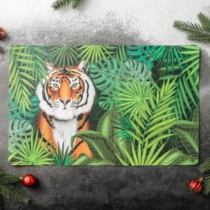 Сервировочная салфетка Доляна «Тигр», 26×41 см