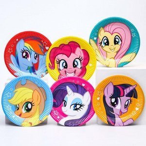 Тарелка бумажная "С Днем Рождения", My Little Pony