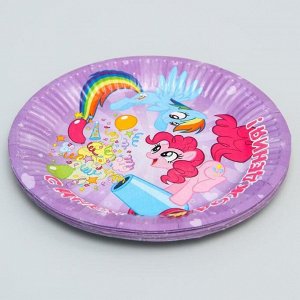Тарелка бумажная "С Днем Рождения", Little Pony