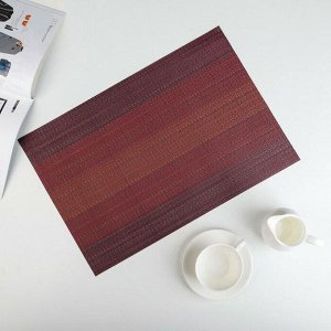 Салфетка кухонная «Вензеля», 45,5×30 см, цвет бордовый