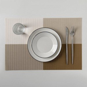Салфетка кухонная «Настроение», 45×30 см, цвет коричневый