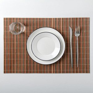 Салфетка кухонная «Релакс», 45×30 см, цвет коричневый