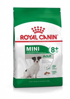 MINI ADULT 8+ (МИНИ ЭДАЛТ 8+)
Питание для стареющих собак в возрасте от 8 до 12 лет 2 кг