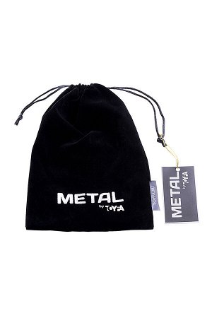 Анальная втулка TOYFA Metal, маленькая, металл+искусственный мех, серебряная, 10 см