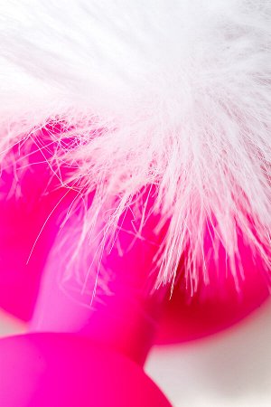 Анальная втулка с хвостом ToDo by Toyfa Sweet bunny, силикон, розовая, 13 см, ? 2,8 см, 43 г