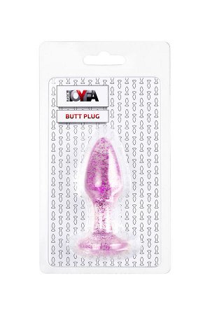 Анальная втулка TOYFA Basic, акрил, фиолетовый, 8 см, ? 2,8 см