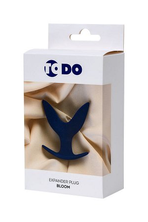 Расширяющая анальная втулка ToDo by Toyfa Bloom, силикон, синий, 9,5 см, ? 7 см