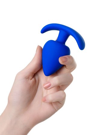 Анальная пробка A-Toys by TOYFA Nosh, силикон, синий, 8,3 см