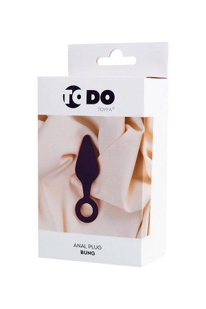 Анальная втулка ToDo by Toyfa Bung, силикон, фиолетовая, 11,5 см, ? 3,3 см