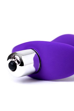 Анальная пробка с вибрацией A-Toys by TOYFA размера S, силикон, фиолетовая, 11,2 см