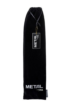 Анальная втулка Metal by TOYFA с бело-розовым хвостом, металл, серебряная, 45 см, ? 2,7 см