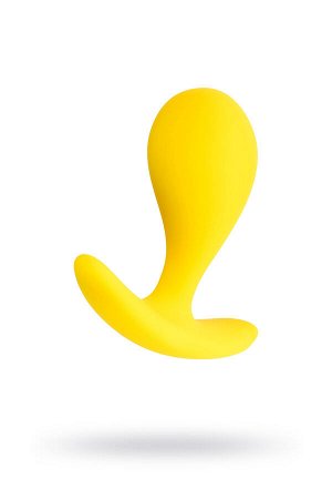 Анальная втулка ToDo by Toyfa Blob, водонепроницаемая, силикон, желтая, 5,5 см, ? 2,1 см