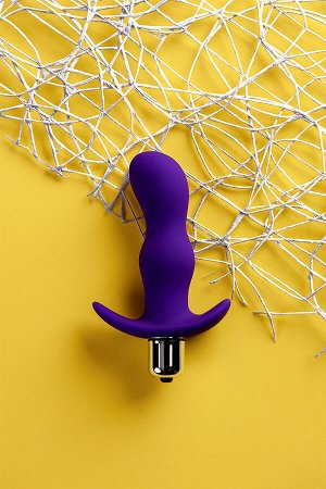 Анальная пробка с вибрацией A-Toys by TOYFA Kamet размера S, силикон, фиолетовый, 11,2 см