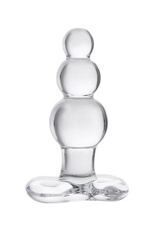 Анальная втулка Sexus Glass, стекло, прозрачная, 10,5 см, ? 3,5 см