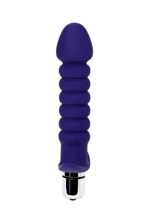 Анальный вибратор Штучки-Дрючки, фиолетовый, силикон, 14 см