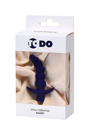 Анальный вибратор ToDo by Toyfa Dandy, влагостойкий, силикон, фиолетовый, 13,5 см, ? 3,2 см