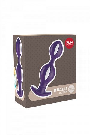 Анальный стимулятор Fun Factory B BALLS, силикон, фиолетовый, 13 см