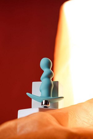Анальная вибровтулка ToDo by Toyfa Bland, силикон, голубая, 12 см, ? 2,8 см