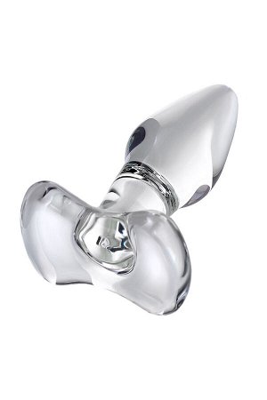 Анальная втулка Sexus Glass, стекло, прозрачная, 10,5 см, ? 3,5 см