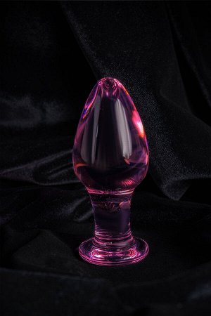 Анальная втулка Sexus Glass, стекло, розовая, 10 см, ? 4 см