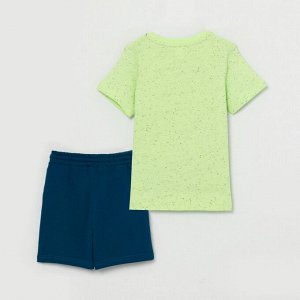 Комплект для мальчика (футболка, шорты), морская волна