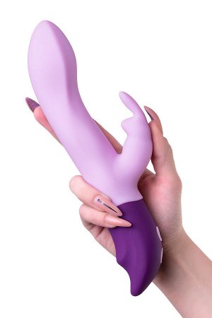 Нереалистичный вибратор Love to Love Hello Rabbit, силикон, фиолетовый, 24,5 см.