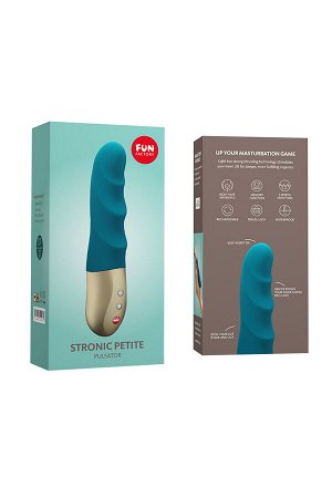 Пульсатор-мини Fun Factory STRONIC PETITE, силикон, голубой, 17 см